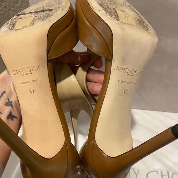Authentic Jimmy Choo Lana Canyon Pump Sandals size 37 - Picture 7 of 8